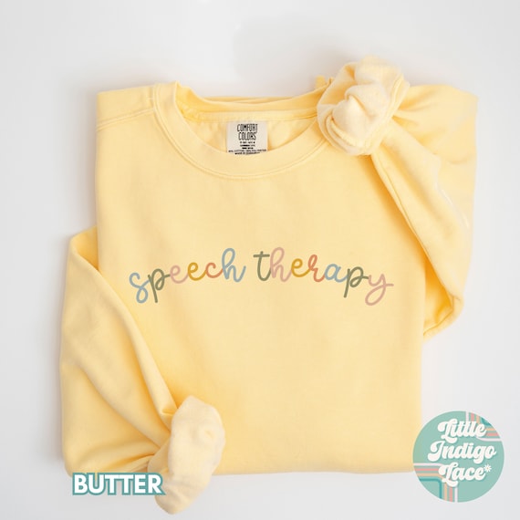Speech Therapy Sweatshirt Gift for SLP Speech Language Pathologist Sweater Minimal Speech Therapist Crewneck Sweatshirt Speech Speechie SLPA
