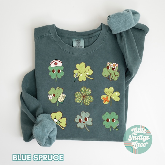 St Patricks Day Nurse Sweatshirt, Peds Nurse St Patrick's Sweater, NICU Nurse Crewneck, ICU Nurse St Patty's, ER Nurse tee, Funny Shamrock