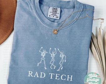 Skeleton X-Ray Shirt Pink Comfort Colors Tech Shirt Gift for Rad Technologist XRay Tech Tee Radiology Shirt MRI TShirt CT Tech T-Shirt