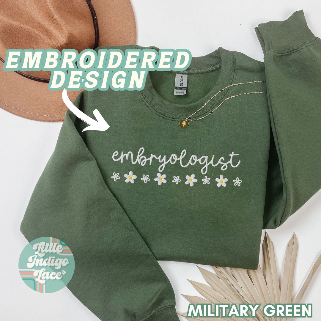 Embroidered Embryologist Sweatshirt, Fertility Specialist Sweater ...
