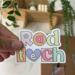Groovy Radiology Waterproof Sticker for tumbler or laptop, gift for xray tech, radtechnologist sticker, radiologist sticker, ct mri x-ray