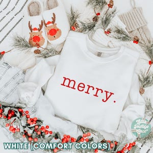 Christmas Comfort Colors Sweatshirt, Xmas Comfort Colors Sweatshirt, Christmas Sweaters, Merry Comfort Colors Crewneck, Merry Sweatshirt