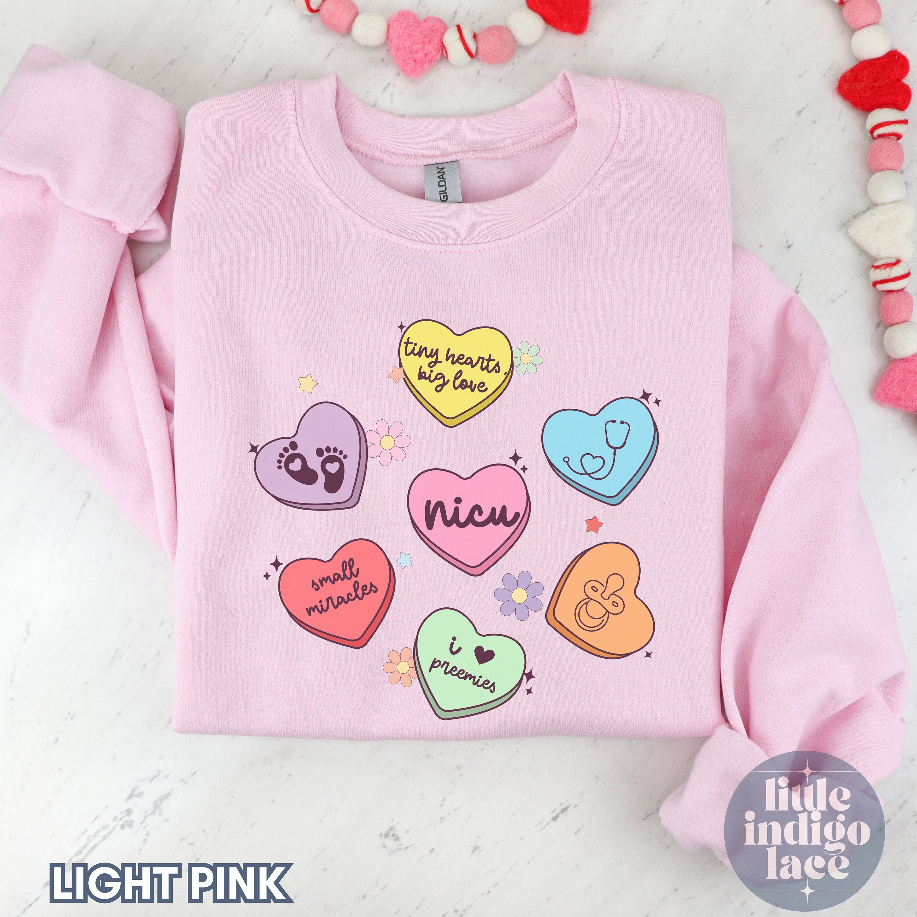 NICU valentine sweatshirt, NICU Crew Valentine Matching Sweaters, Neonatal Intensive Care Nurse Crewneck, Nicu Crew Valentine's Day