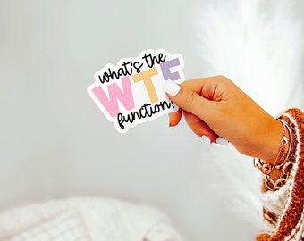 Whats the Function Sticker for Special Education Teacher, BCBA Sticker, ABA Sticker, RBT Sticker, Sped Teacher Laptop Sticker, Behavior Tech