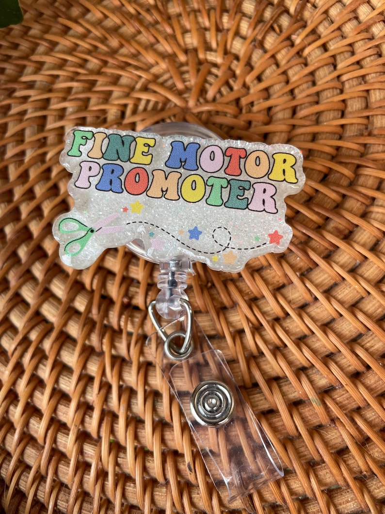 OT Badge reel, Gift for Occupational Therapist, COTA Badge Reel, Occupational Therapy, Future OT, Ota badge, Ot student, Fine Motor Promoter image 7
