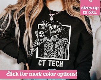 CT Technologist Sweatshirt Funny Gift for Rad Tech, CT Tech Crewneck Pullover, Radiologic Technologist Sweater, Cat Scan Tech Crew Neck