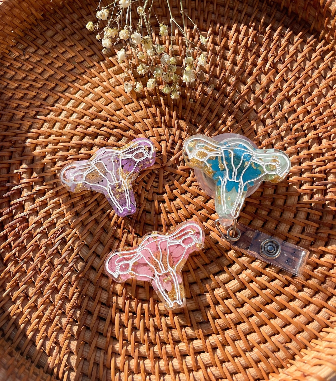 Uterus Badge Reel, Labor and Delivery Badge, OBGYN Badge Reel, OB Nurse ...