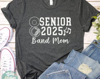 Senior Band Mom Shirt Sousaphone Proud Band Mom 2025 t-shirt Proud Mom of Senior Band 2025 Marching band mom 2025 tshirt 2025 senior tee