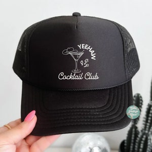 Cocktail Club Leopard Vintage Trucker Hat
