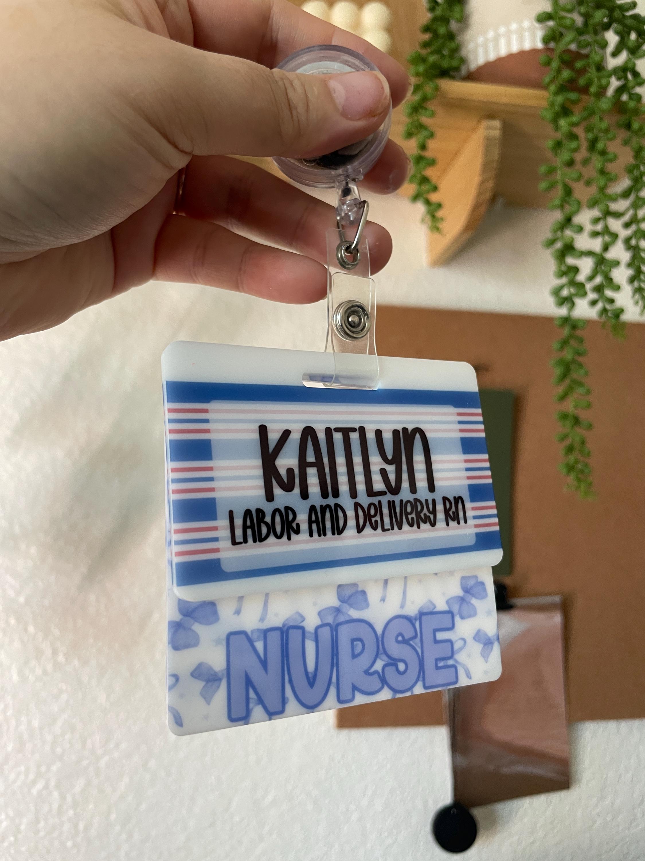 Custom L&D Badge Name Tag, Personalized Name Tag, NICU Nurse Badge ...
