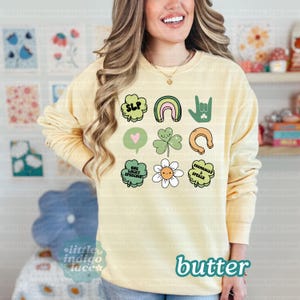 St Patricks Day SLP Sweatshirt, Speech Therapist St Patrick's Sweater, SLP Crewneck, SLPA Shamrock Sweater, Speech Pathology Sweater image 4