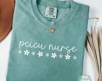 PCICU Nurse Shirt Pediatric Cardiac Icu RN Tshirt Gift for Peds Icu Nurse Grad Pediatric Cardiac Intensive Care Unit Tee Cardiology