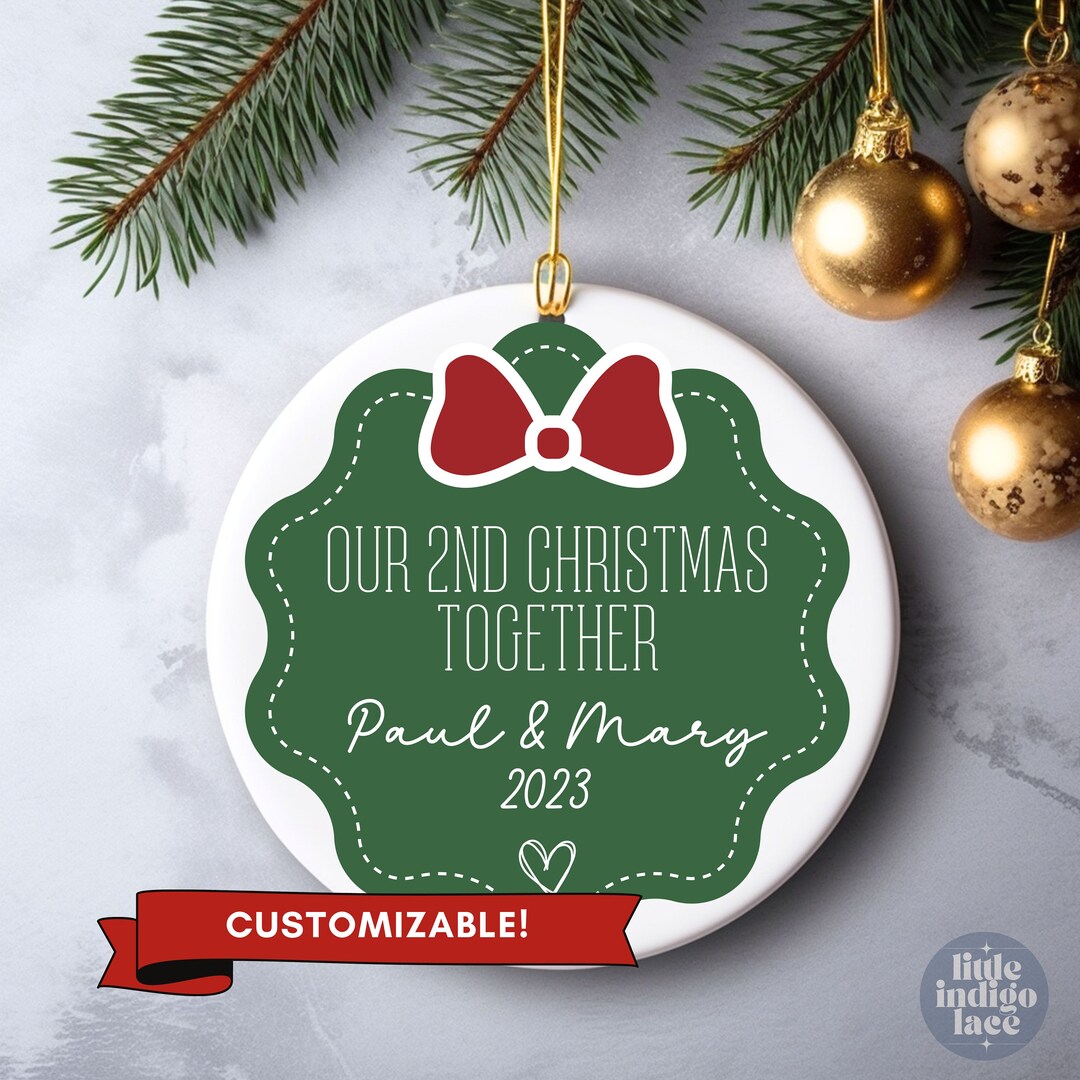 Our 2nd Christmas Together Ornament Couples Christmas Etsy