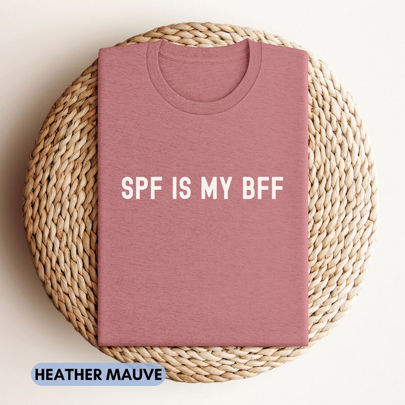 Camiseta de enfermera de dermatología, SPF es mi camisa BFF, camisetas de dermatología, regalo de ma de dermatología, camiseta de estudiante de dermatología, camiseta divertida de dermatología imagen 6