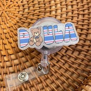 Doula Badge Reel, Labor and Delivery RN Badge Reel, L and D Nurse, OBGYN, Obstetrics & Gynecology Nursing, Midwife Birthing Clinic