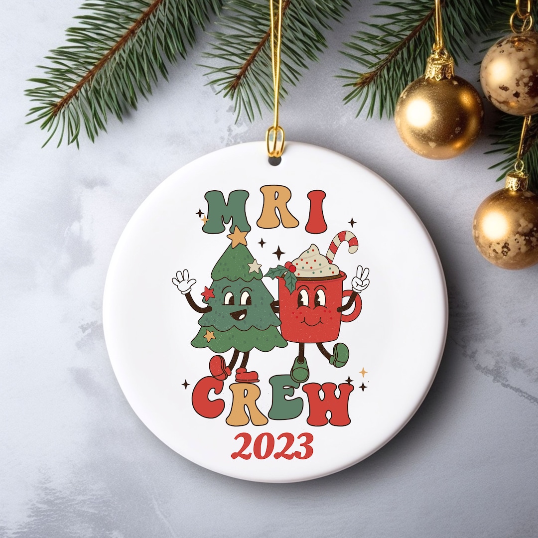 MRI Tech Ornament Groovy MRI Tech Christmas Ornament Gift for MRI