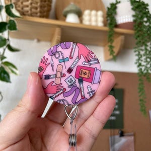Phlebotomy badge reel, Phlebotomist badge reel, Cute phlebotomy badge reel, gift for Phlebotomist grad, Lab Tech Badge, Laboratory Badge