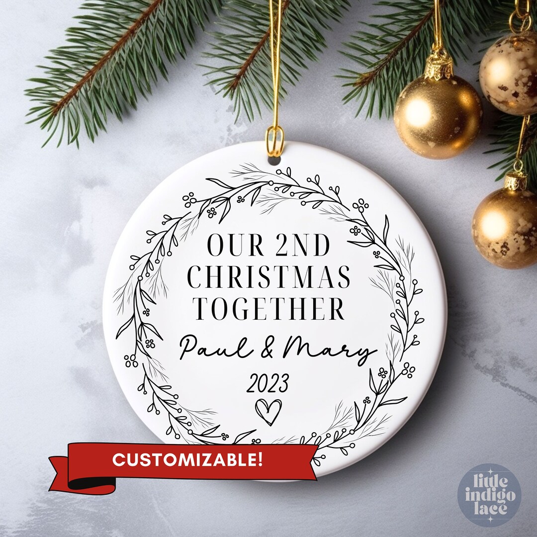 Our 2nd Christmas Together Ornament, Couple Christmas Ornament