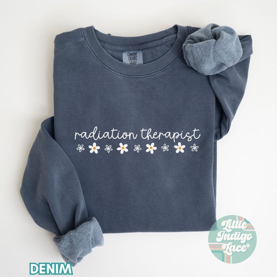 Radiation Therapist Sweatshirt Comfort Colors Radiation Therapy Sweater Gift for Radiation Therapist Grad Minimal Radiation Nurse Sweater