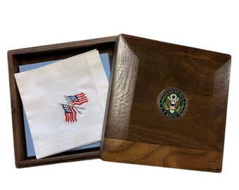 U.S. Army Coin Keepsake Memory Box | A timeless tribute for military milestones | Graduation|Commissioning | Promotion | Memorial