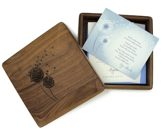 Dandelion Gift| Sympathy Gift Set | Engraved Memory Box | Remembrance Gift | Personalized Memorial | Miscarriage Gift | Gift for Loss