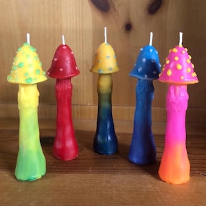 Mushroom play candle