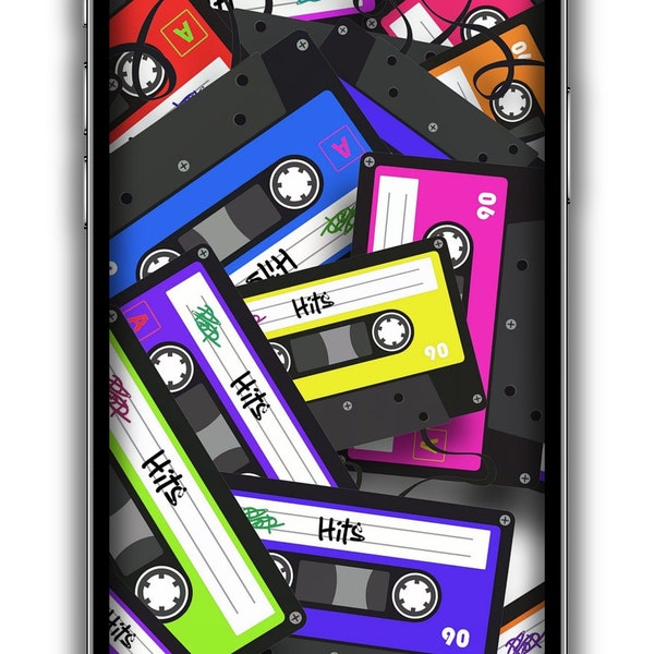 Cassette Tapes Phone Wallpaper Etsy