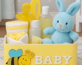 Wooden Nursery Organizer Box – Baby Diaper Storage Basket