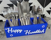 Utensil Holder for Hanukkah decor.