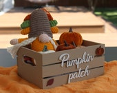 Decorative wooden box for fall decorations. (9&quot;)