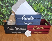 Card box for wedding. Wooden wedding gift cards box. Rustic wedding table decor favors box. (9&quot;)
