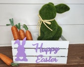 Easter centerpiece. Easter Decoration Wooden Centerpiece.