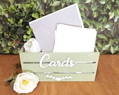 Rustic Wooden Wedding Card Box: Envelope & Money Holder (9")