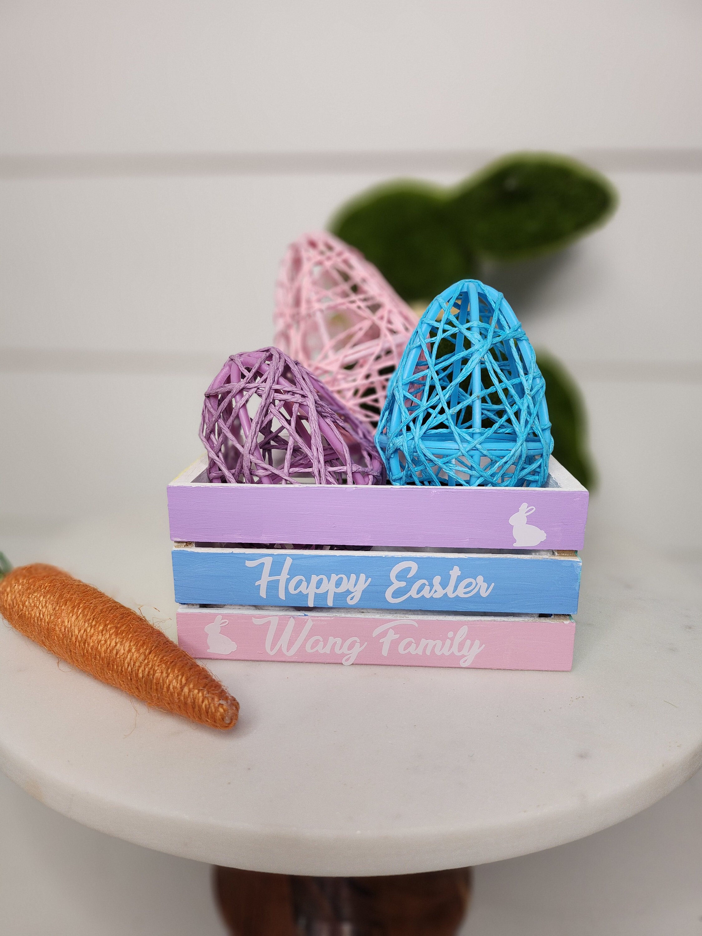 Mini Easter Scoop for Tiered Tray, Mini Wood Canister Scoops, Easter Tiered  Tray Decor, Spring Decor, Easter Wood Bead Garland 