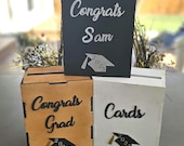 Personalized graduation Card Box. Custom wooden graduation gift box. Graduation decor.
