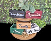 Key Holder and Remote Organizer mini crate. 5"