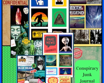 Kit de journal indésirable Conspiracy Files : DIY éphémères (téléchargement numérique)