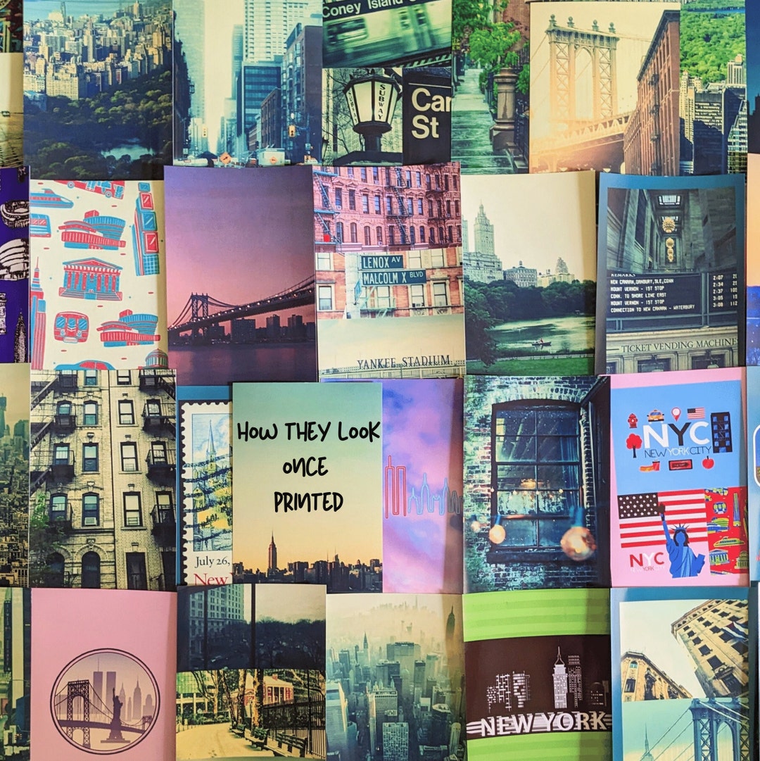 New York Wall Collage Kit the Big Apple Wall Decor New York Etsy UK