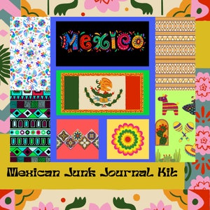 Printable Mexican Junk Journal, Digital Download