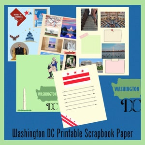 Artigos de jornal de Washington DC para impressão, scrapbooking, download digital, viagens