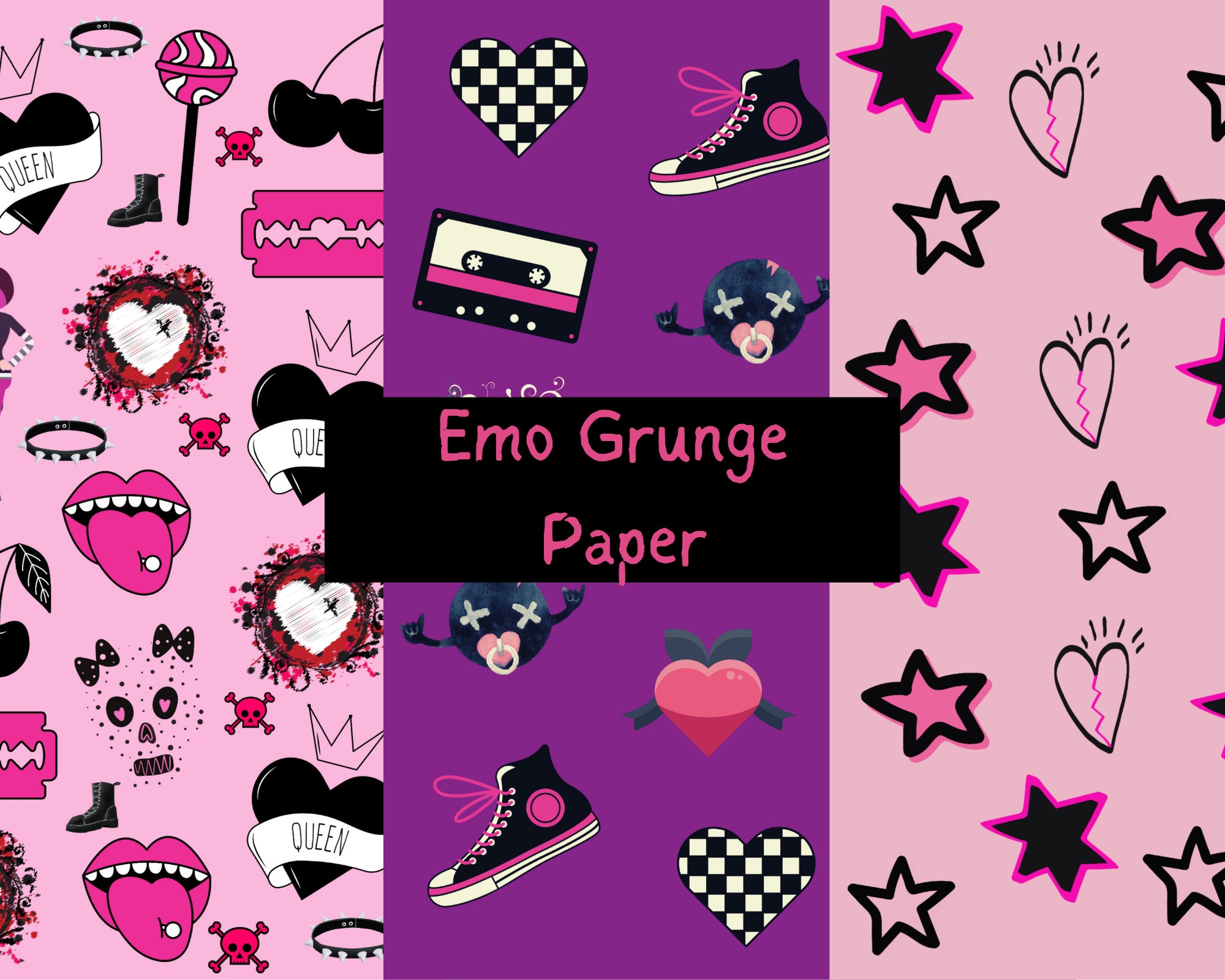 Cute Punk Background  2000s wallpaper, Emo wallpaper, Scene background