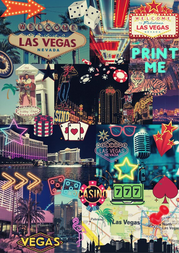 Vegas Nights Wallpaper Wall Mural by Magic Murals