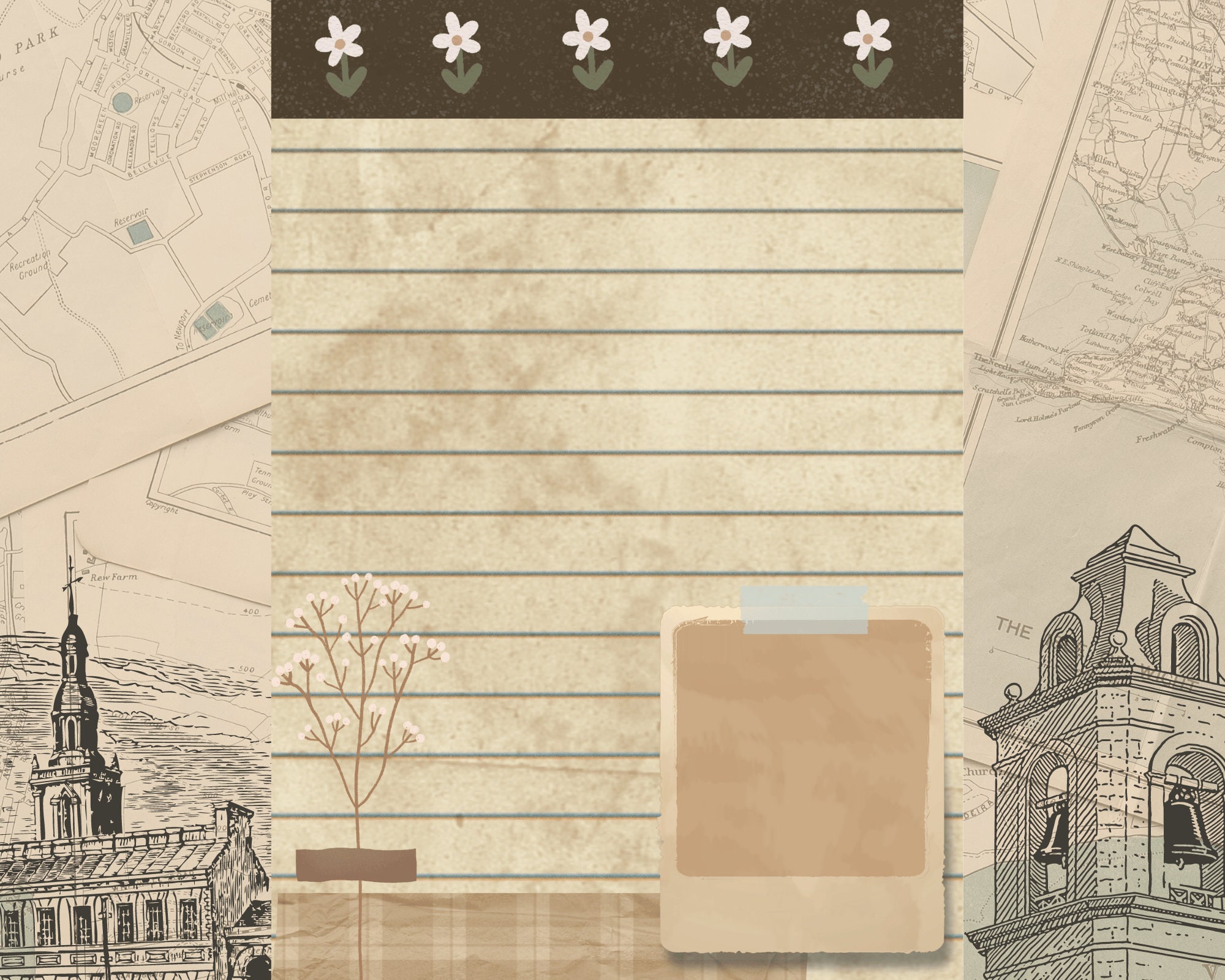 Vintage Letter Paper Printable Vintage Paper Letter Writing Etsy UK