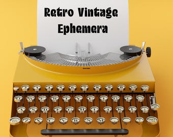 Retro-Vintage-Ephemera, digitaler Download