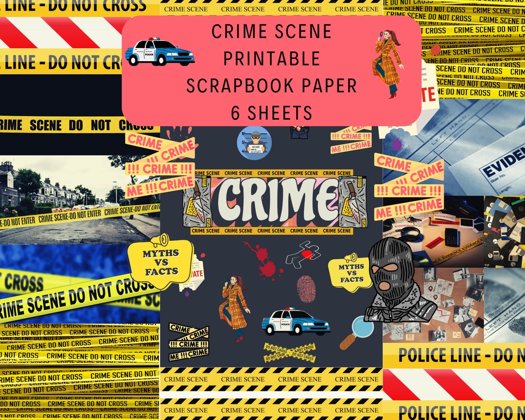 Printable Crime Scene Paper Police Tape Journal Papers True - Etsy UK