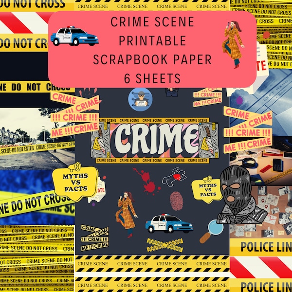 Printable Crime Scene Tape Etsy