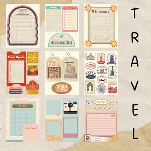 Druckbares Reise-Junk-Journal, Scrapbooking, digitaler Download