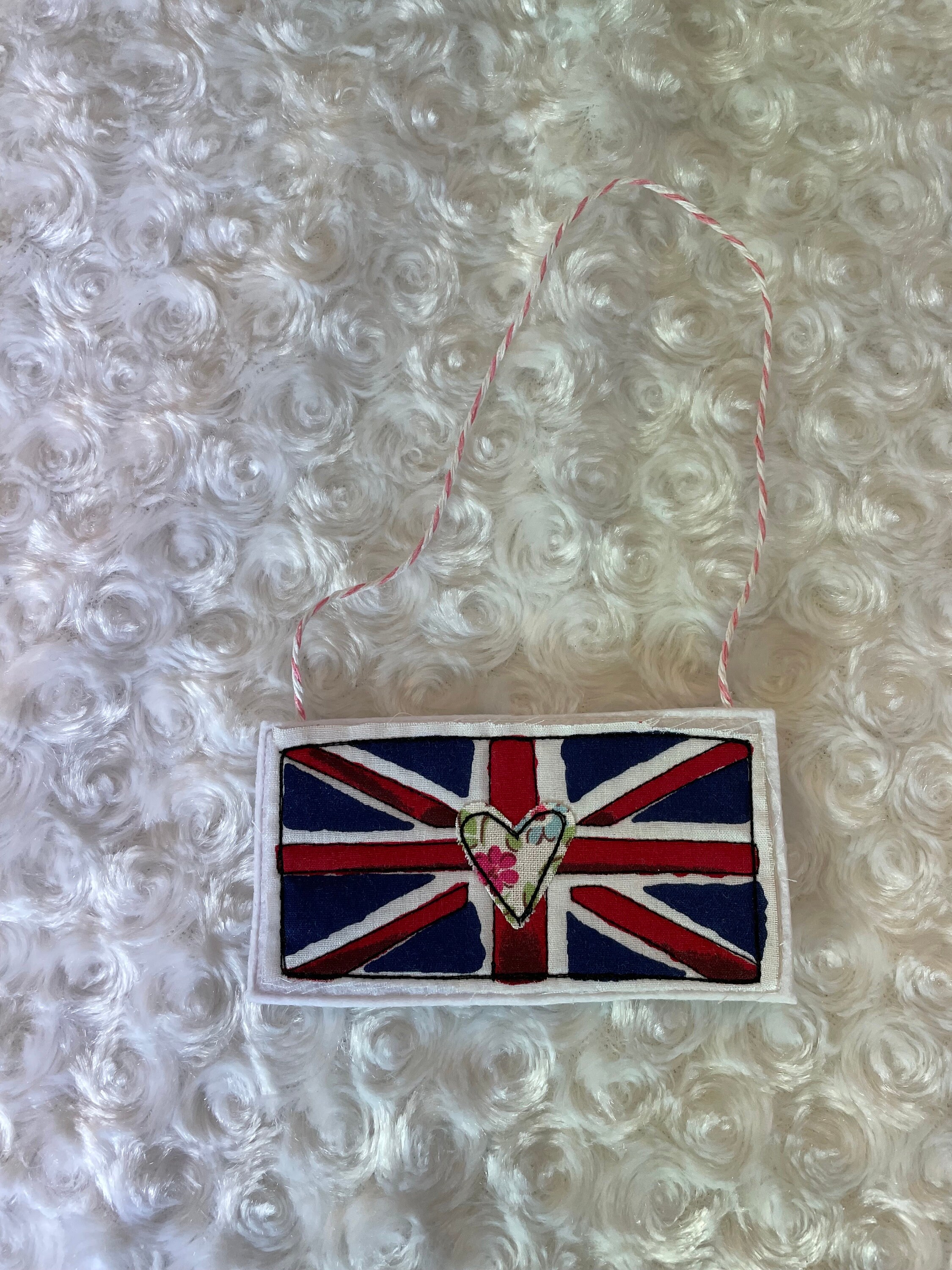 Union Jack Flag Hanging Decoration With Cath Kidston Heart - Etsy UK