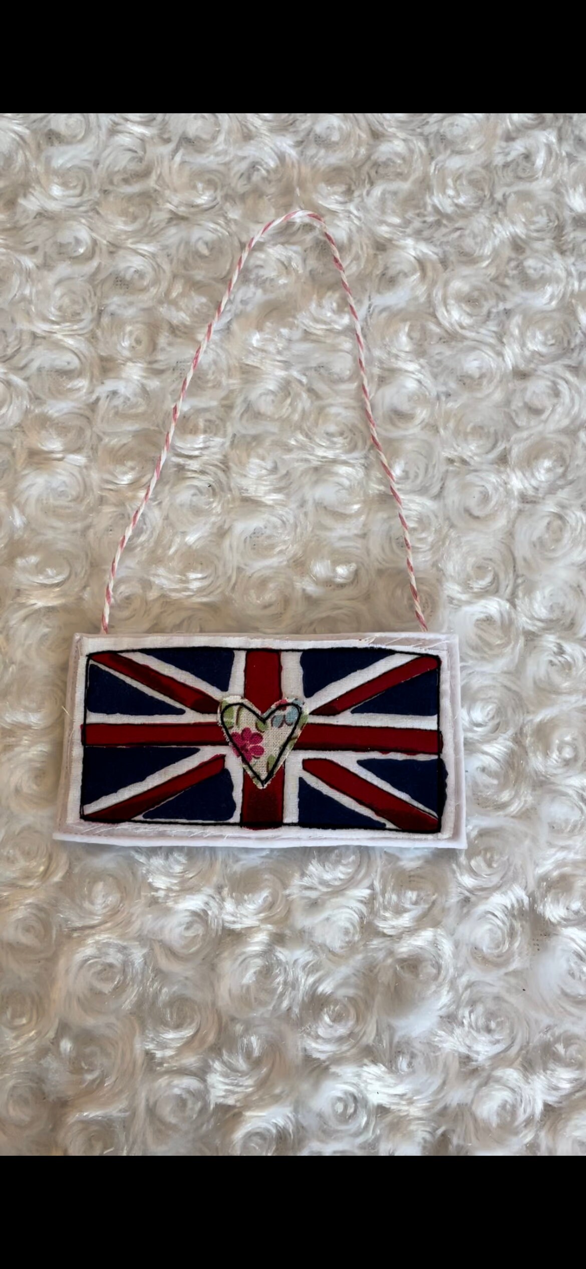 Union Jack Flag Hanging Decoration With Cath Kidston Heart - Etsy UK
