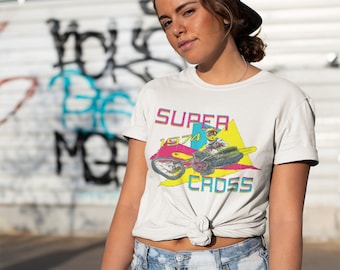 Supercross/Old Supercross/Retro Supercross/70's Supercross/Vintage Supercross/Unisex Jersey Short Sleeve Tee